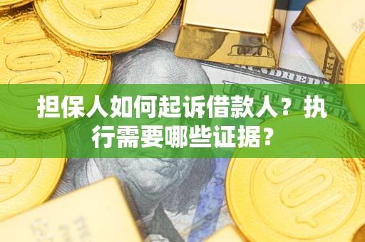 北京担保人如何起诉借款人？执行需要哪些证据？