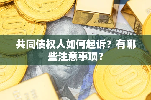 北京共同债权人如何起诉？有哪些注意事项？
