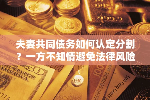 北京夫妻共同债务如何认定分割？一方不知情避免法律风险必看！